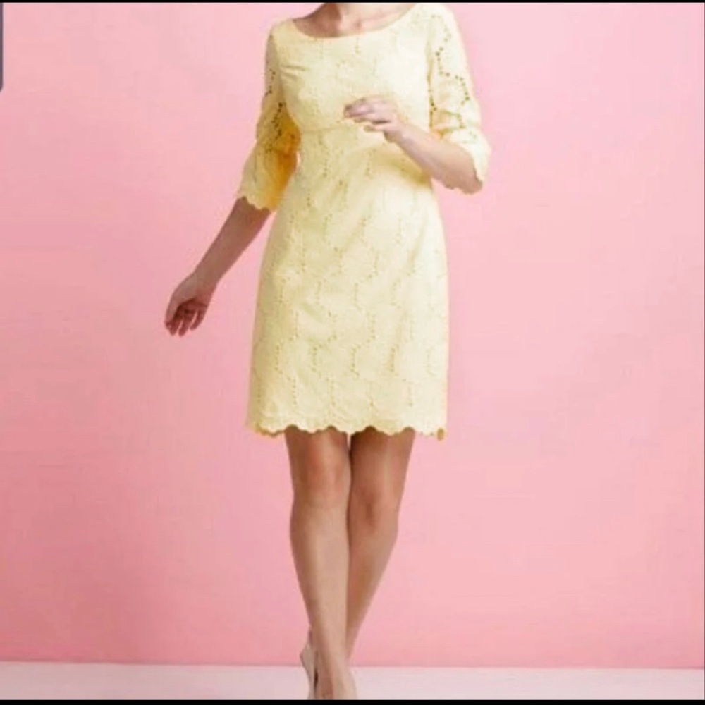 Lilly Pulitzer Yellow Eyelet Dress